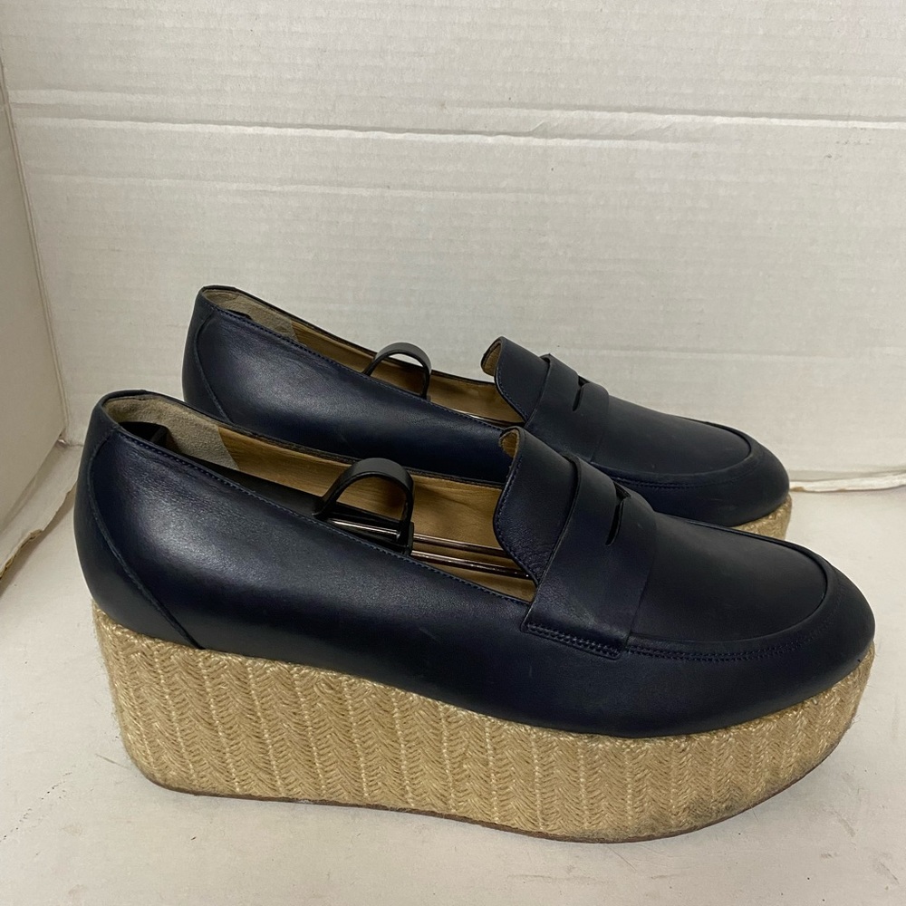 Gabriela Hearst Brucco Leather Platform Loafers Sz 41